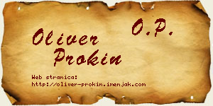 Oliver Prokin vizit kartica